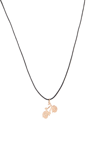 Rose charm necklace